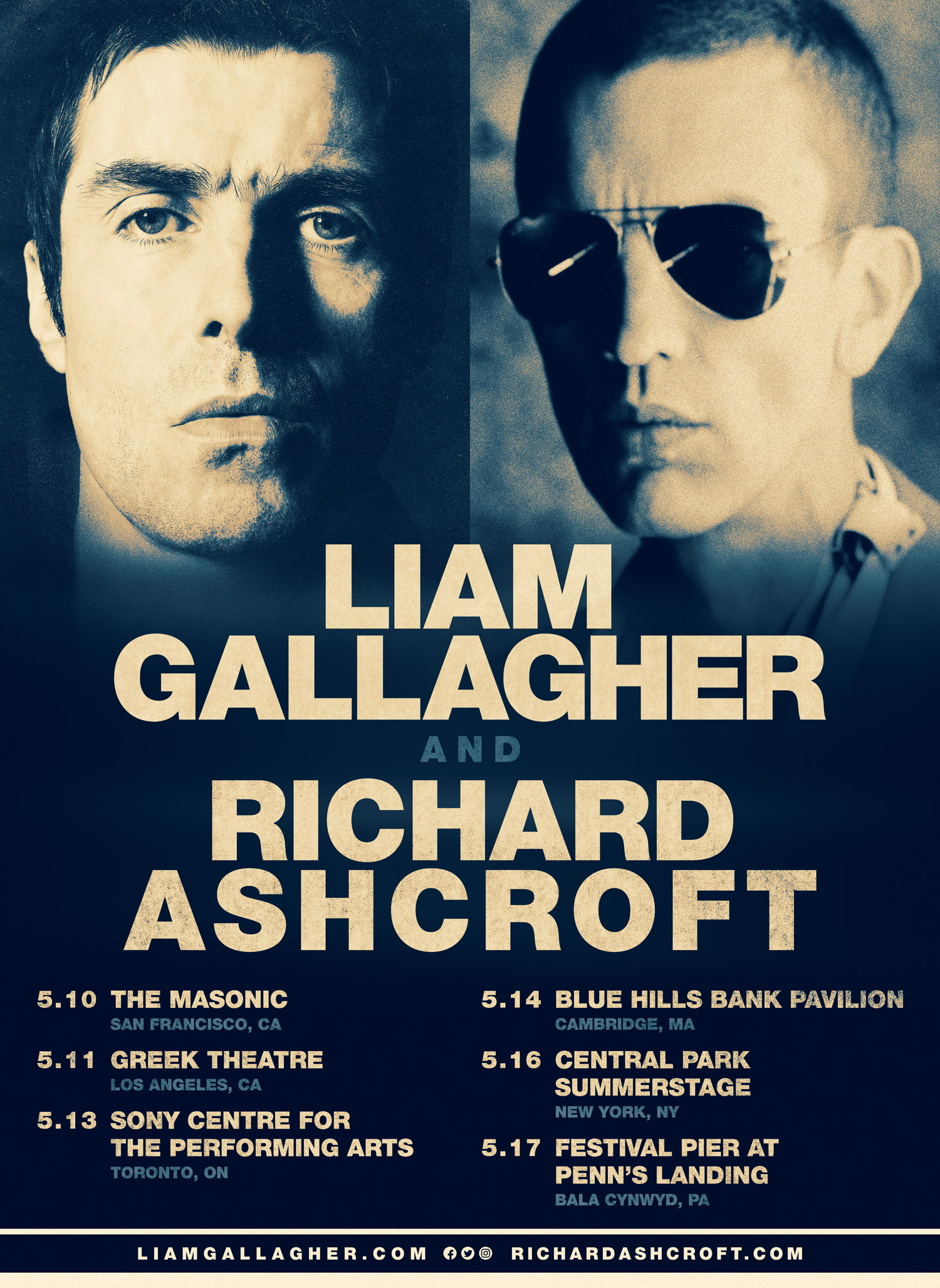 Richard Ashcroft Liam Gallager + Richard Ashcroft Tour