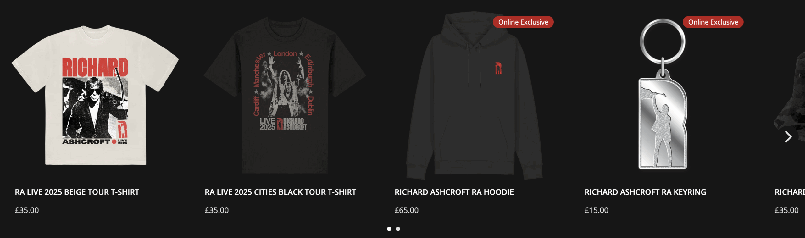 Tour merch